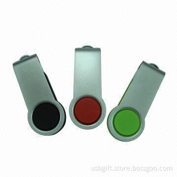 USB flash disk, 2GB capacity, swivel style, for promotional gift
